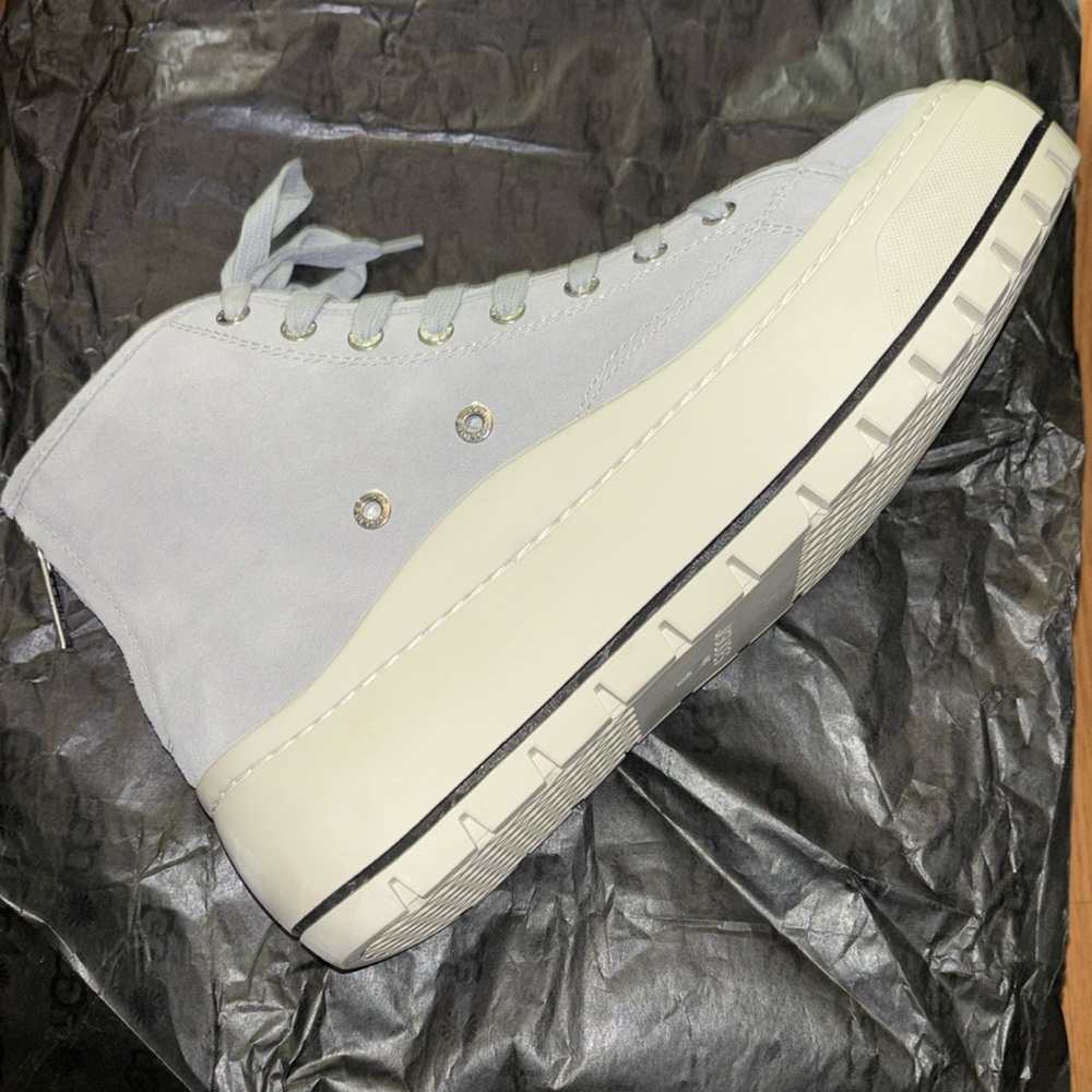 J Slide, Grey High Top Platform Sneaker, Size 10, NWOT